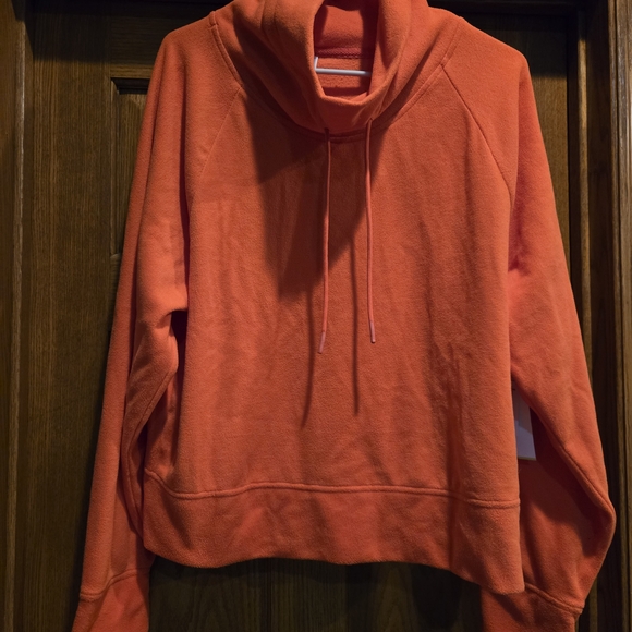 Old Navy Vibrant Red Cowl Neck Hoodie - Picture 2 of 16